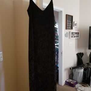 Velvet midi dress